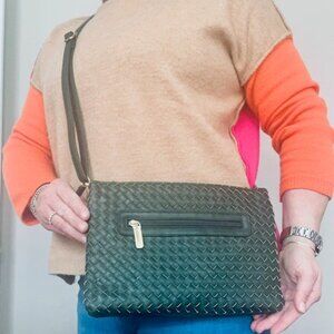 Versatile Crossbody, Wristlet or Clutch Leather Bag - Women's - Never Used